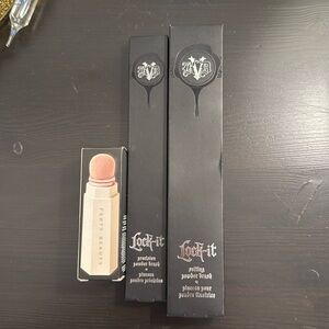 Kat von D and Fenty makeup brushes- NIB never used